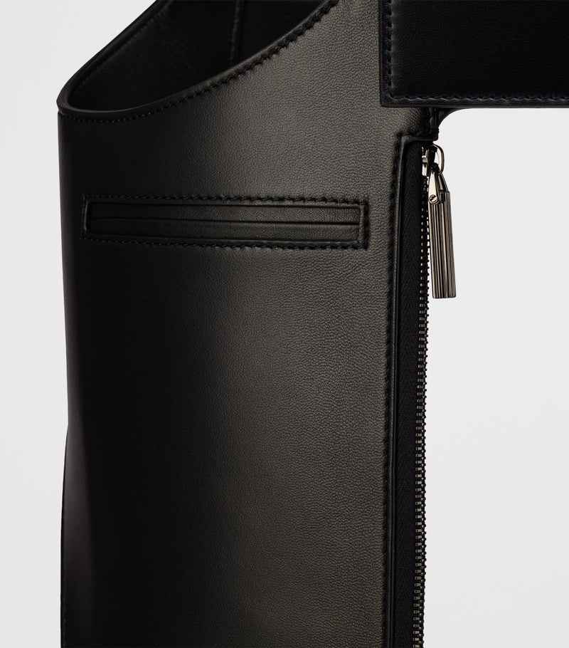 Christian Louboutin tactical leather harness with pockets, UK version