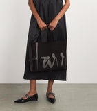 Harrods medium cotton logo tote bag, UK version