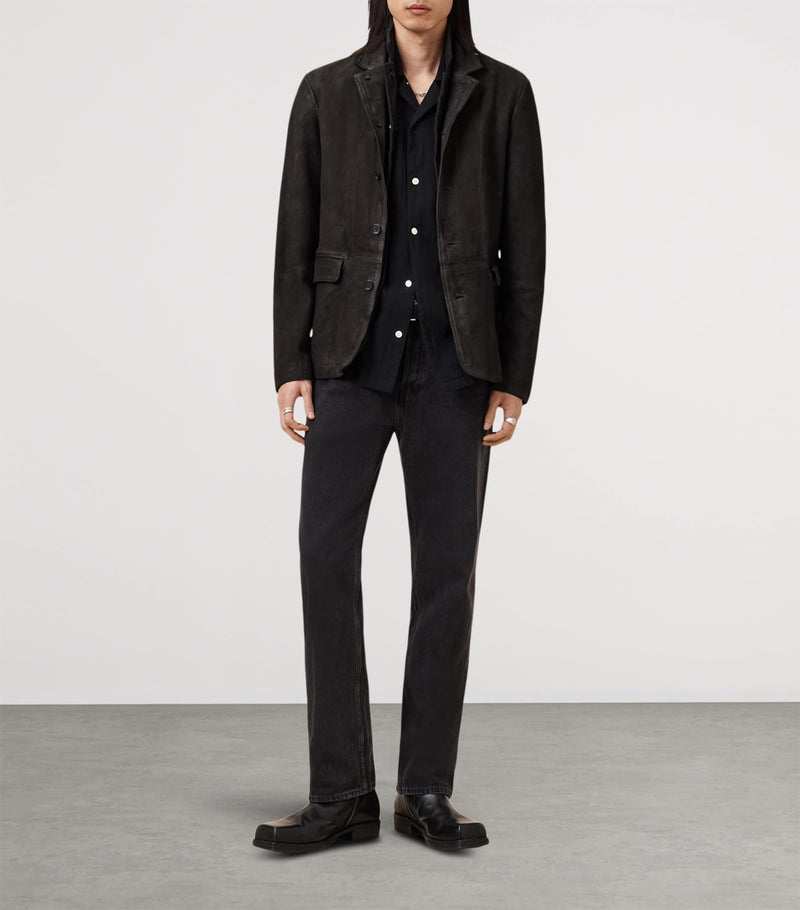 AllSaints Leather Survey Blazer - British fashion product