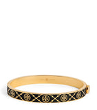 Tory Burch Double T monogram hinge bangle 7mm - British product
