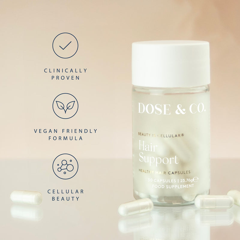 Dose & Co hair and scalp support capsules 30 pack, UK version