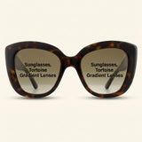 Gucci Damen Katzenaugen-Sonnenbrille Braunverlauf, importiert aus Großbritannien