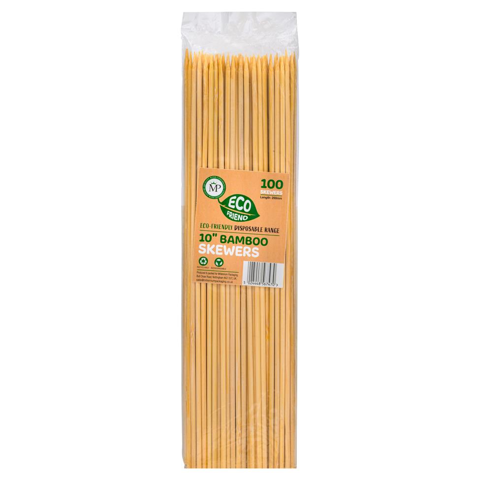 MP bamboo skewers 10 inch 100 pcs (British brand)