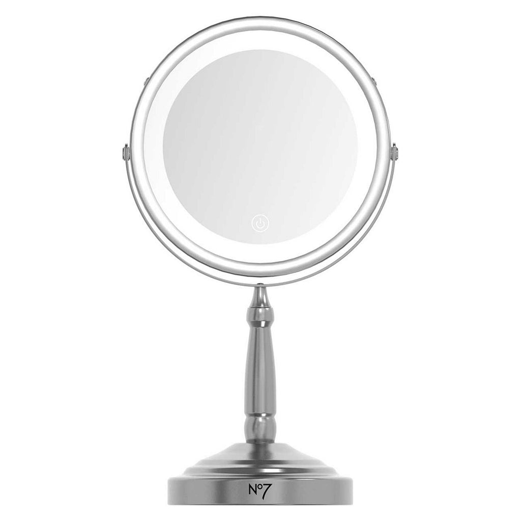No7 Silver Cordless Mirror