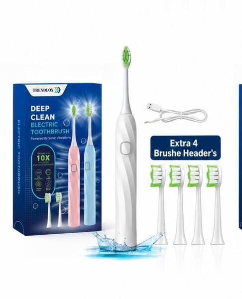 Trendlox Sonic Sweep electric toothbrush white - British product