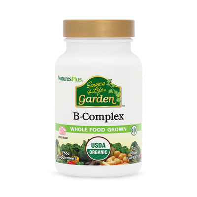 Holland & Barrett NaturesPlus Source of Life Garden B-Complex Organic Food Supplement, 60 Capsules- Buy online at McGrocer