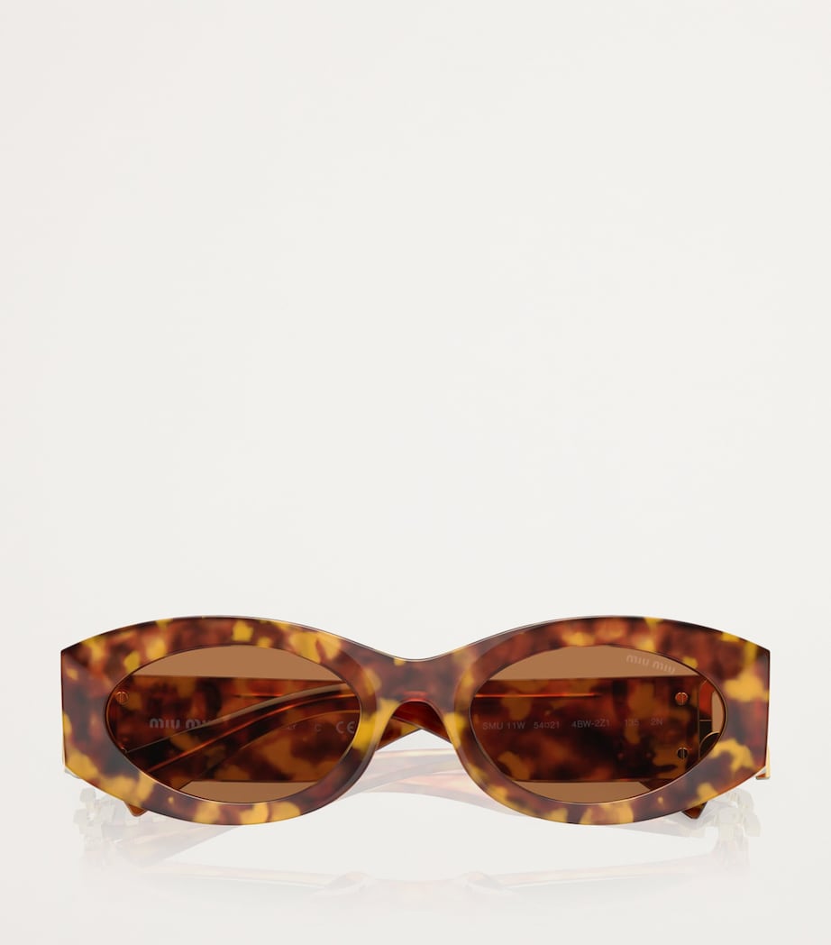 Miu Miu oval acetate sunglasses - British product