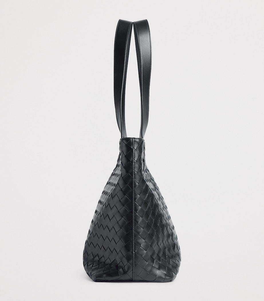 Bottega Veneta small leather zipped tote bag (British brand)