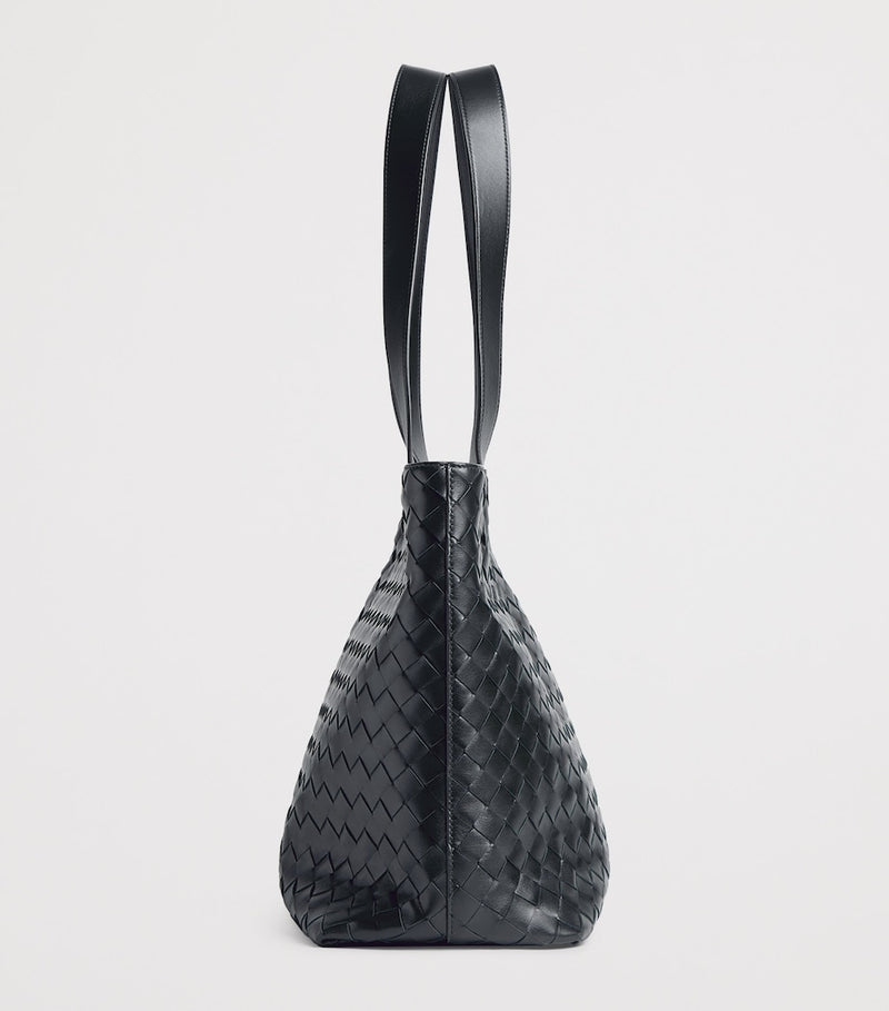 Bottega Veneta small leather zipped tote bag (British brand)