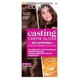 L'Oreal Paris Casting Creme Gloss Semi Permanent Hair Dye Medium Brown 500 Brunette Sainsburys   