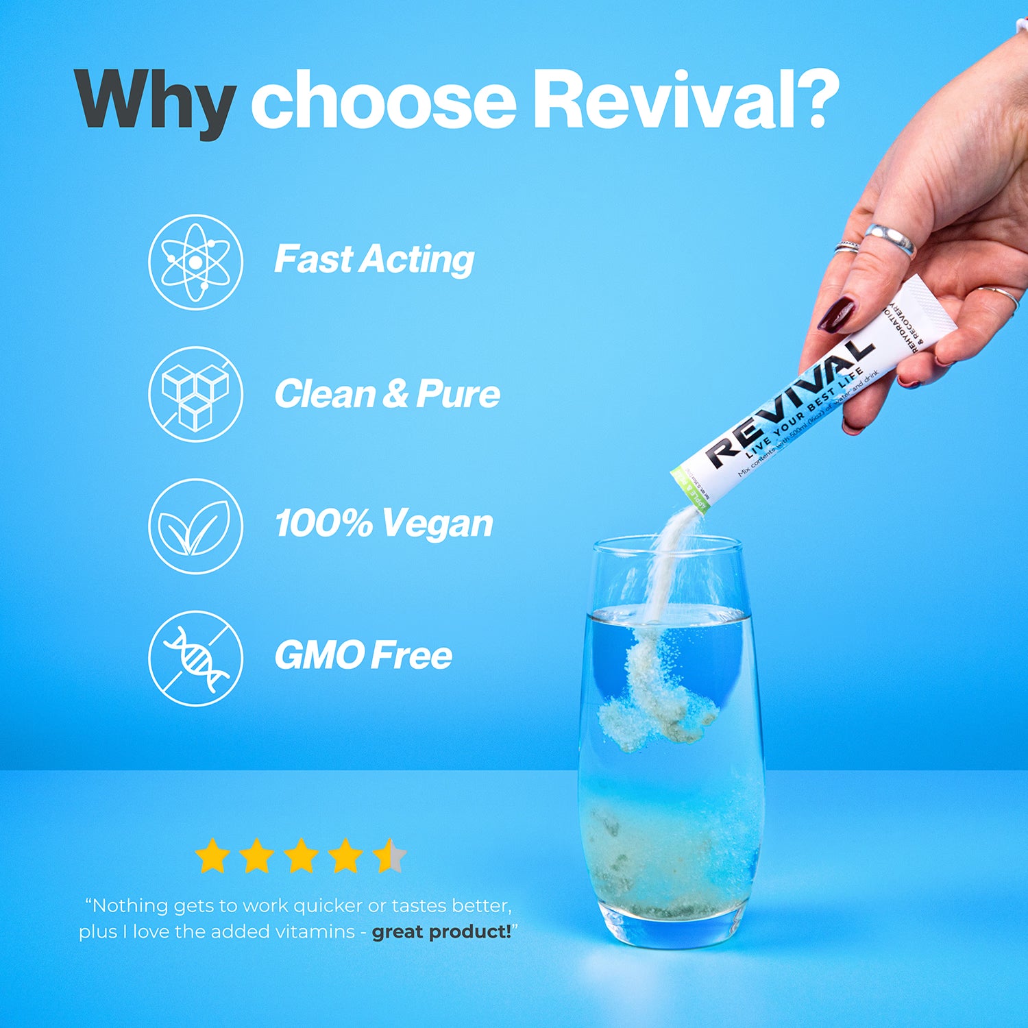 Revival hydration powder watermelon 6 pack, imported from the UK