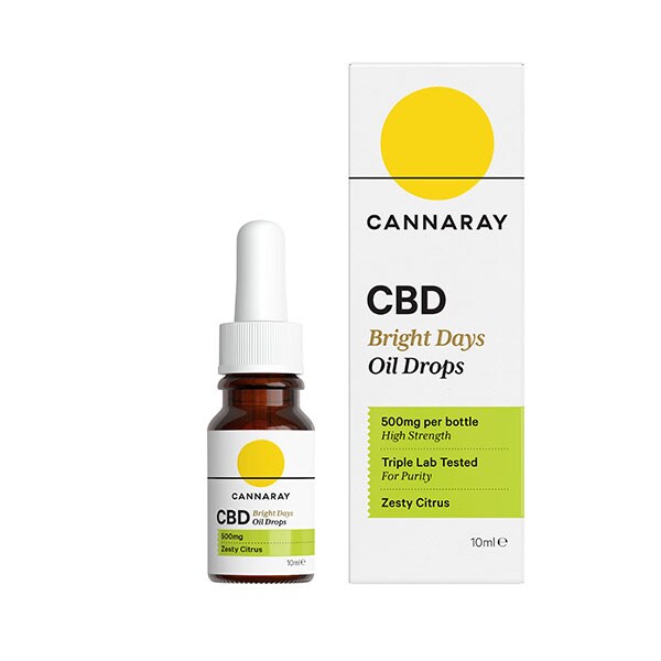 Cannaray Cbd Bright Days Oil Drops 500Mg 10Ml GOODS Superdrug   