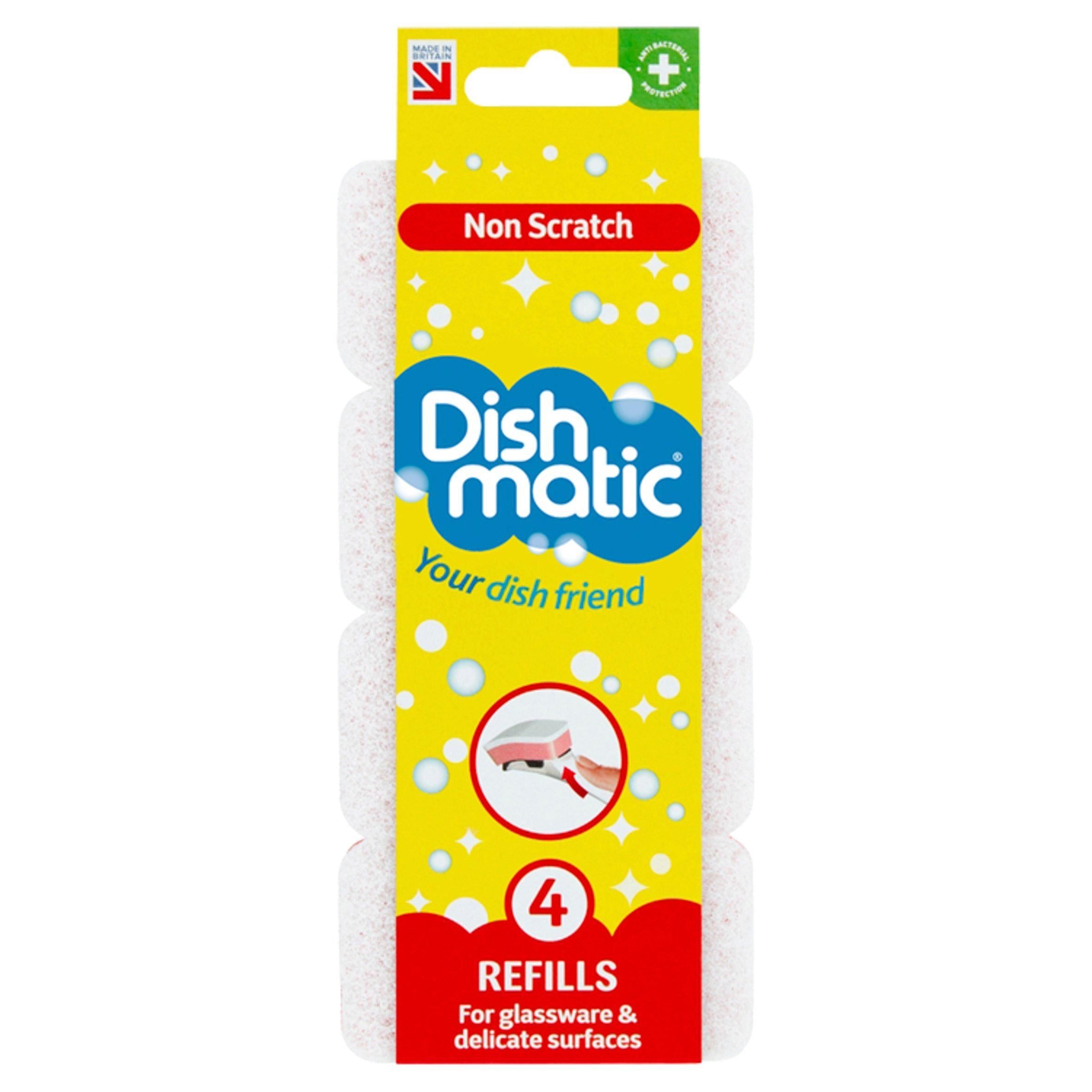 Dishmatic Non Scratch Refills x4 GOODS Sainsburys   