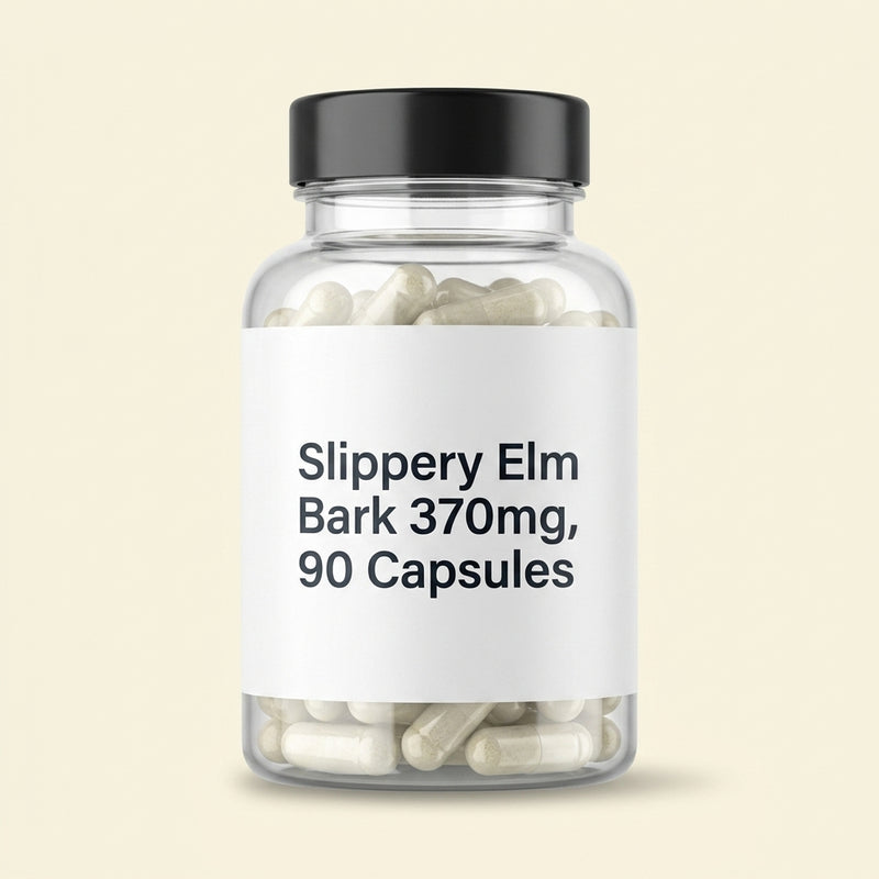 Holland & Barrett Slippery Elm Bark Capsules 90 count (British brand)