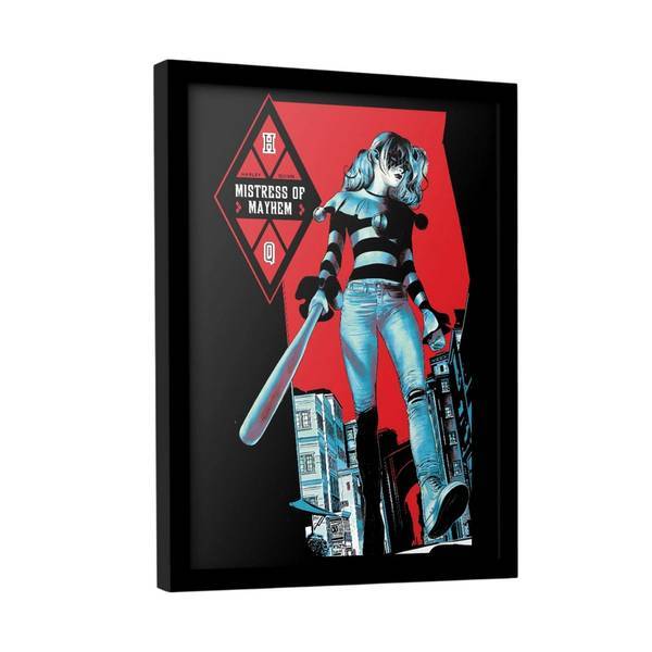 DC Comics Harley Quinn Mistress of Mayhem print, UK version