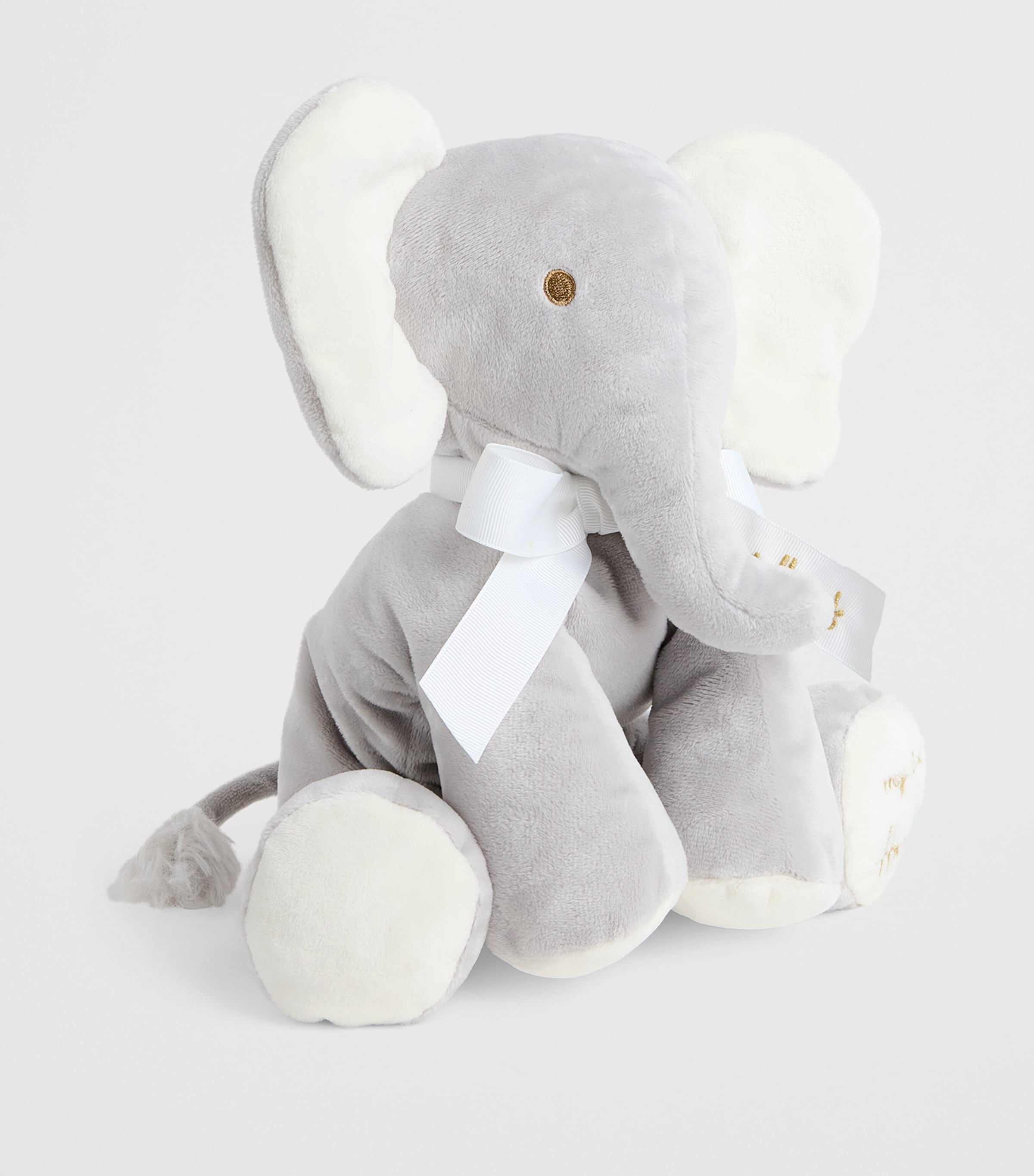 Harrods soft elephant toy for newborns, 36cm tall, UK version