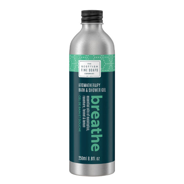 Scottish Fine Soaps Aromatherapy Breathe Bath & Shower Gel 250ml - British product