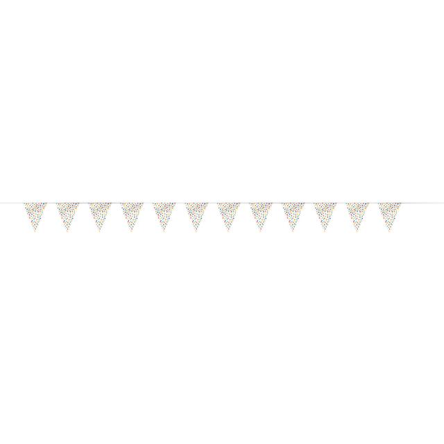 Rainbow Polka Dot Flag Banner 12ft Miscellaneous M&S   