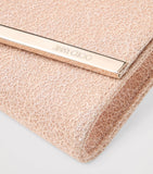 Jimmy Choo Emmie metallic clutch bag, imported from the UK