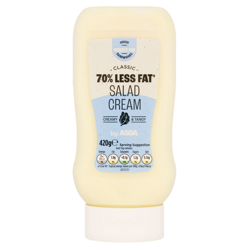 ASDA Classic 70% Less Fat Salad Cream 420g GOODS ASDA   