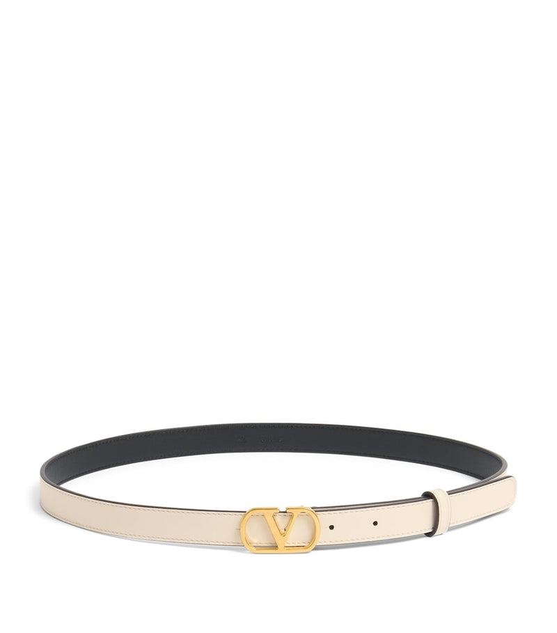 Valentino Garavani VLogo Signature belt calfskin leather 2cm, imported from the UK
