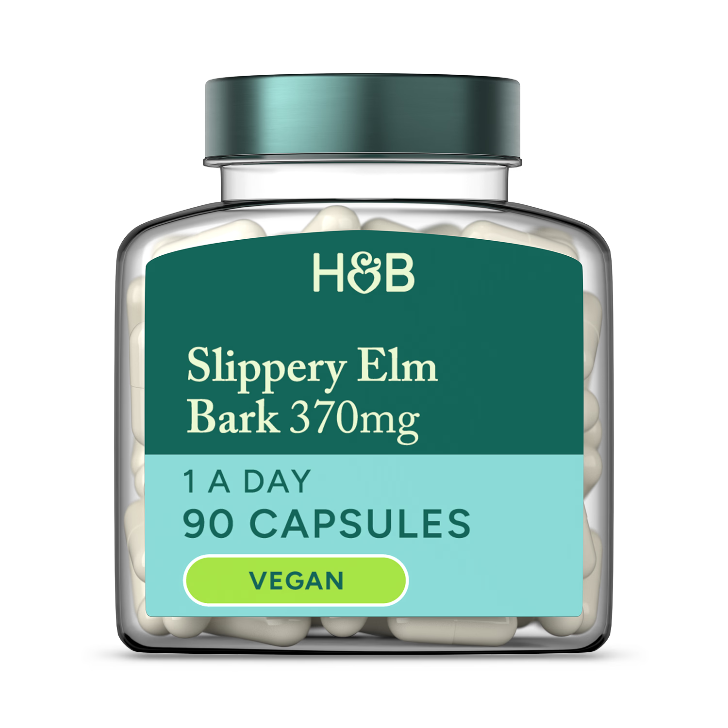 Holland & Barrett Slippery Elm Bark Capsules 90 count (British brand)
