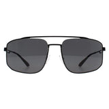 Emporio Armani EA2139 aviator sunglasses matte black - British product
