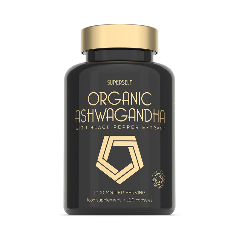 SuperSelf Organic Ashwagandha 1000mg capsules - British product