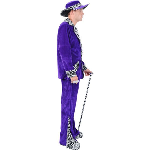 Orion Costumes Adult Purple Pimp Costume & Hat Medium GOODS Superdrug   