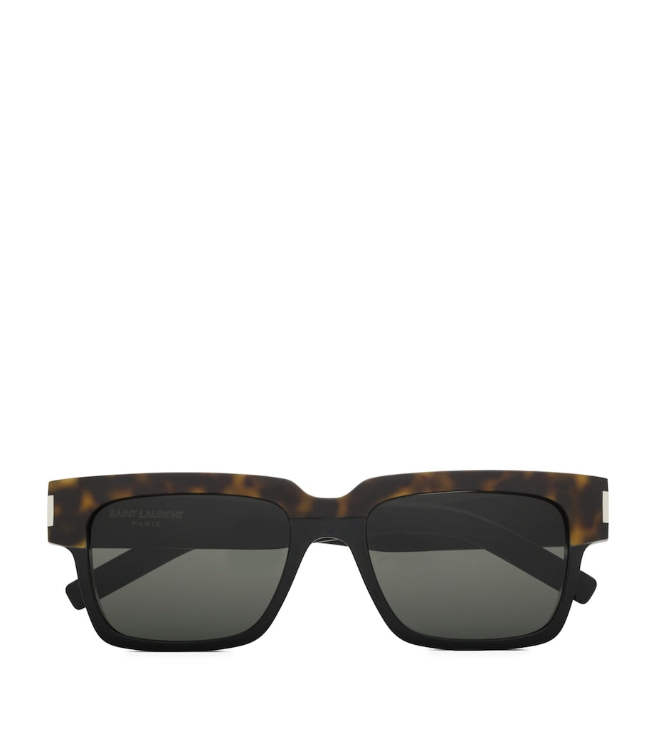 Saint Laurent rectangular Wellington sunglasses recycled acetate - British product