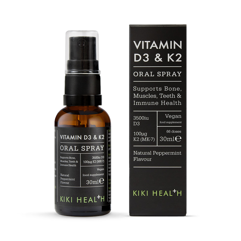 KIKI Health vitamin D3 K2 oral spray peppermint 30ml (British brand)