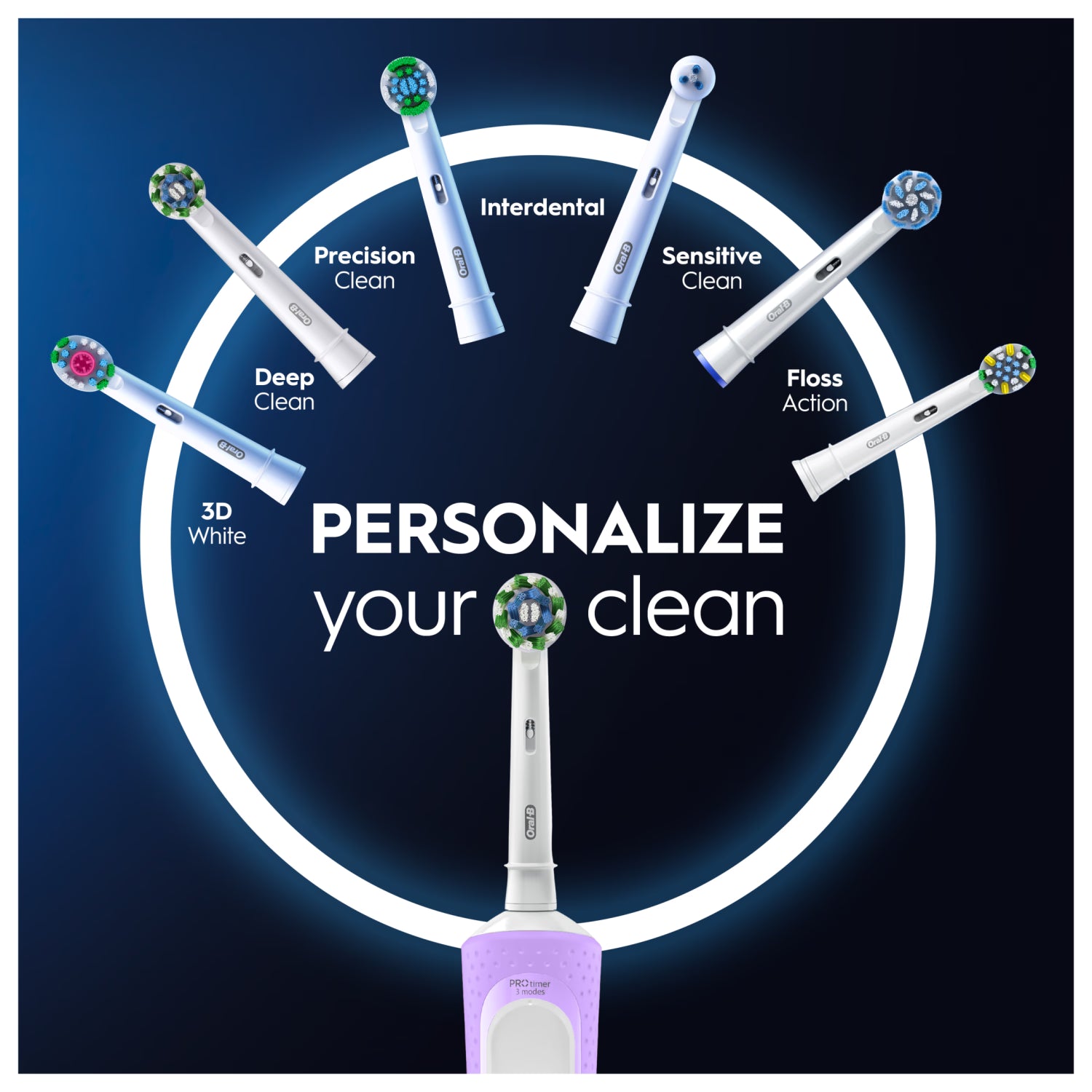 Oral-B Vitality PRO electric rechargeable toothbrush lilac - British product