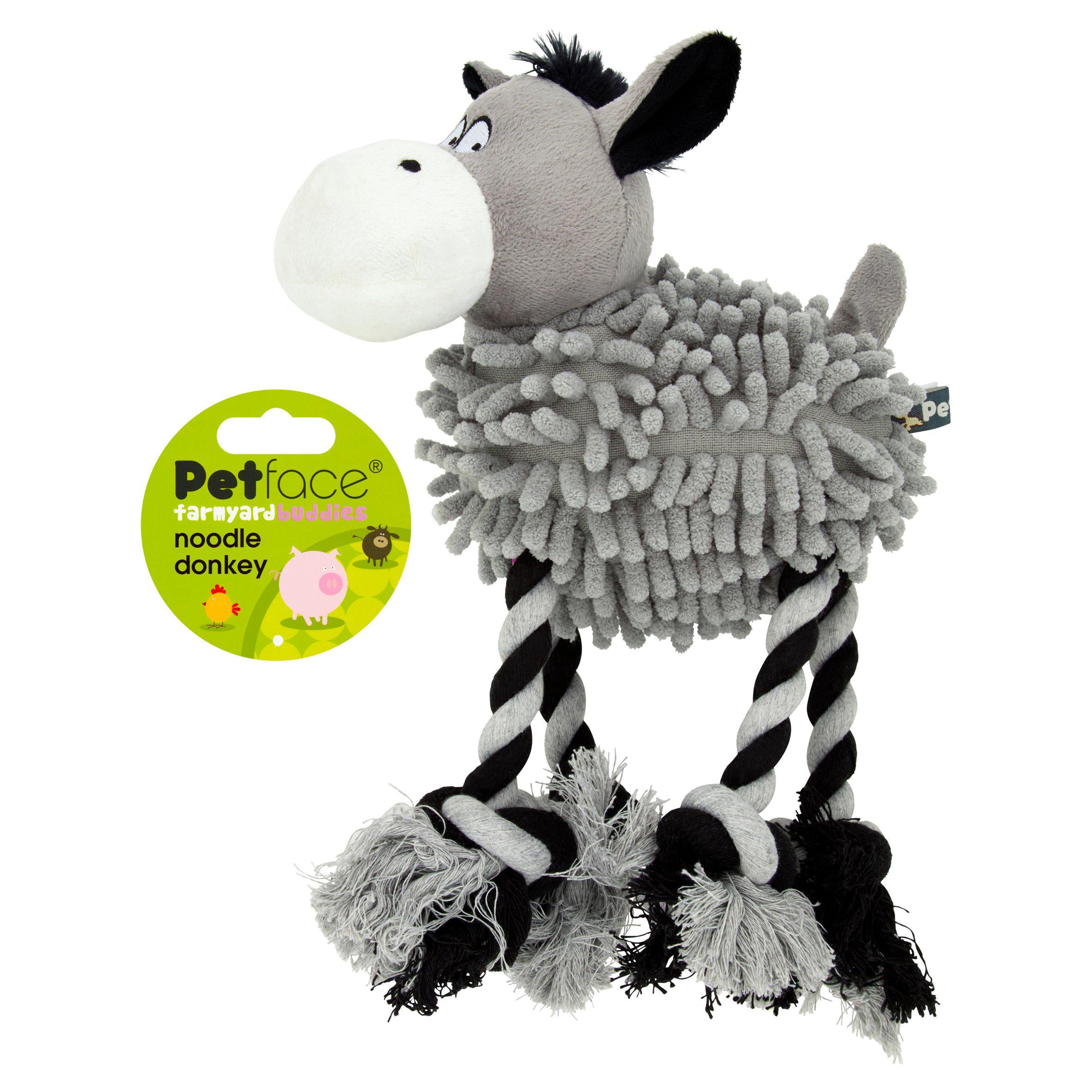 Petface Noodle Donkey Dog Toy GOODS Sainsburys   