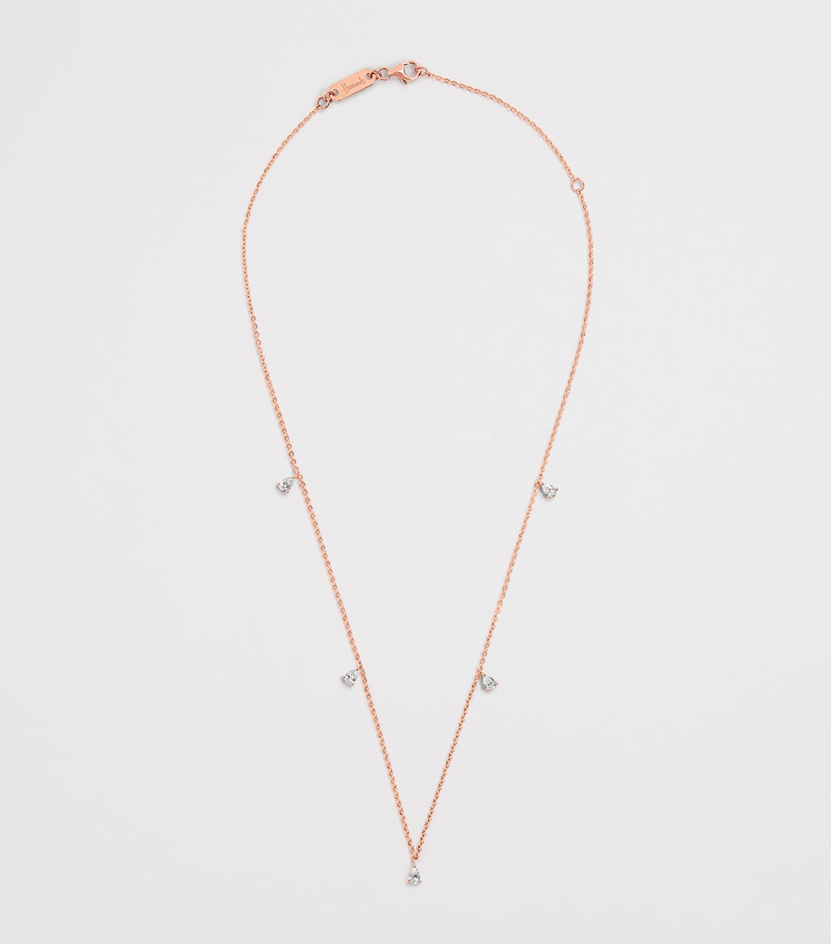 Harrods rose gold and diamond necklace 0.80ct, imported from the UK