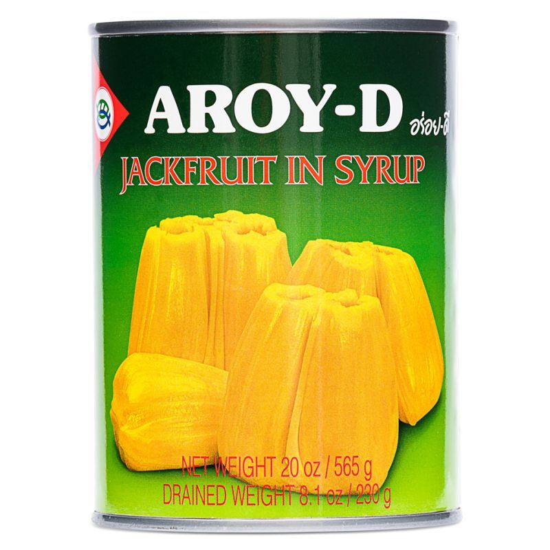 Aroy-D jackfruit in syrup canned fruit - British product