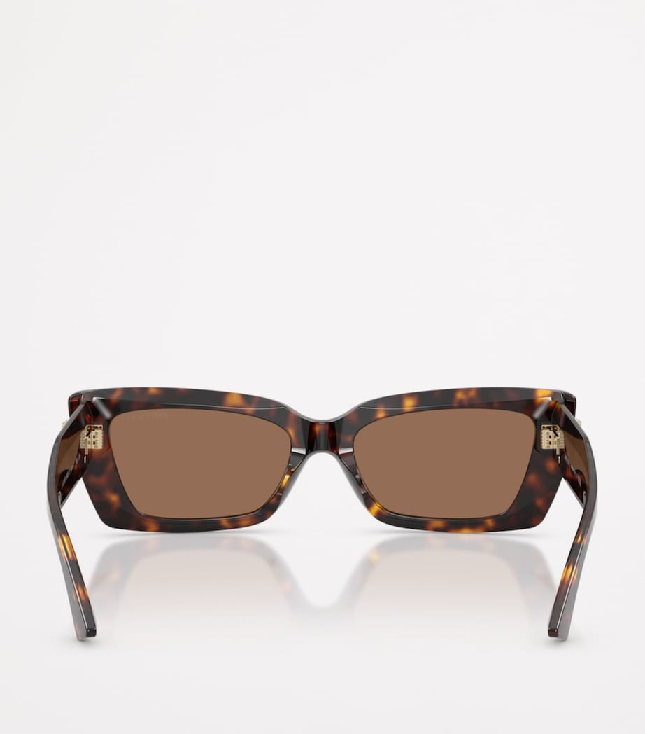 Jimmy Choo cat eye sunglasses in Havana tortoiseshell, imported from the UK
