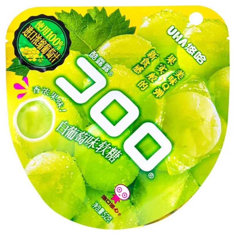 UHA Kororo soft candy white grape flavour - British product
