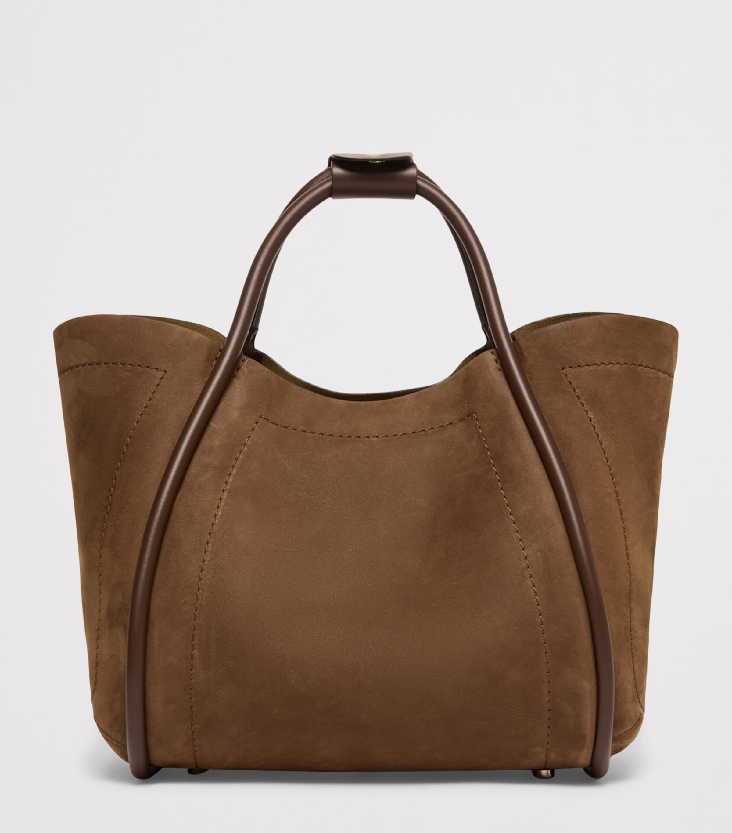 Max Mara small nubuck leather top-handle bag, UK version