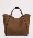 Max Mara small nubuck leather top-handle bag, UK version
