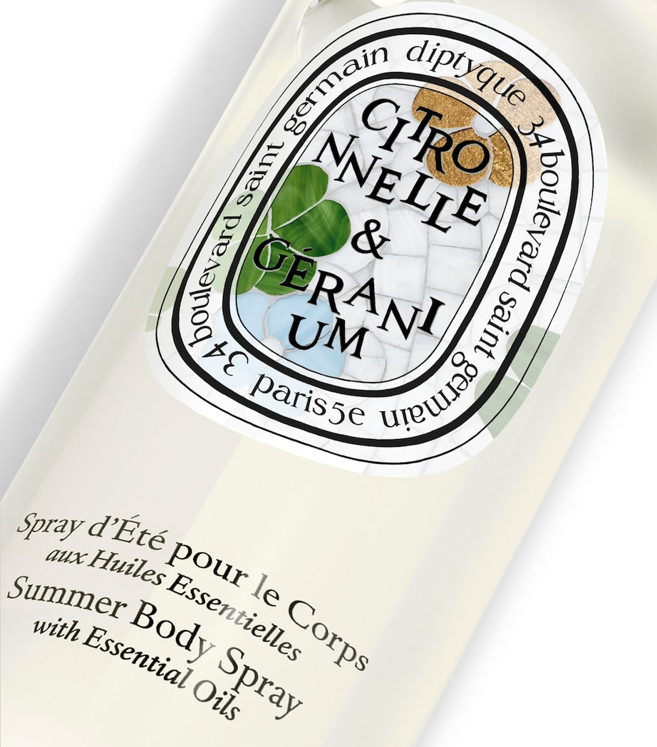 Diptyque body spray Limited Edition Citronelle & Geranium 100ml - British product