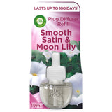 Air Wick Air Freshener Plug In Refill Smooth Satin & Moon Lily 19ml Aircare Sainsburys   