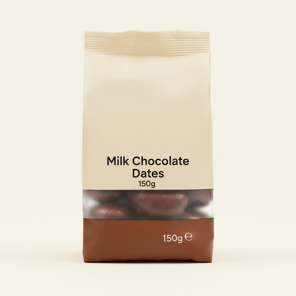 Dattes au chocolat au lait Holland & Barrett 150g, importées du Royaume-Uni