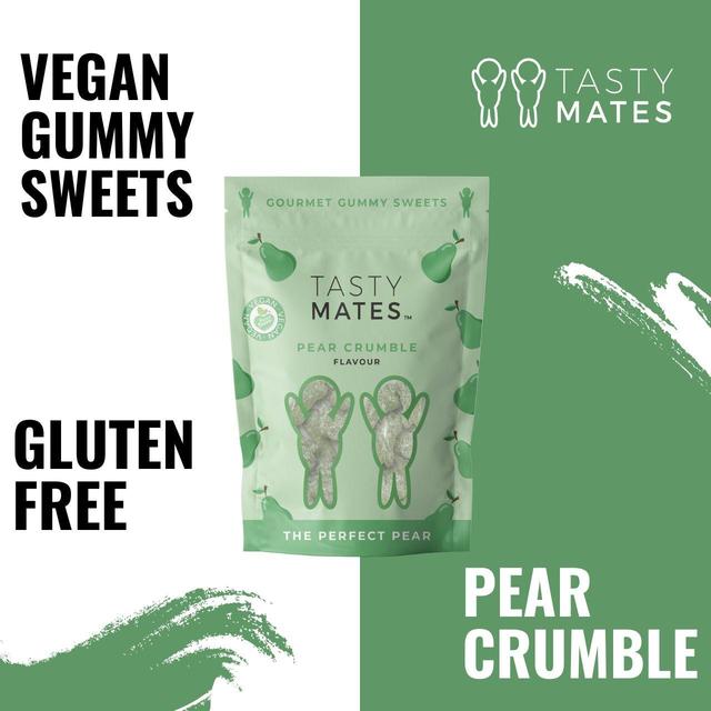 Tasty Mates Pear Crumble Gourmet Gummy Sweets   136g Food Cupboard M&S   