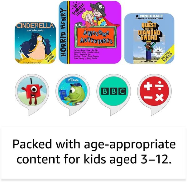 Amazon Echo Dot Kids 5th Gen Dragon smart speaker - British product