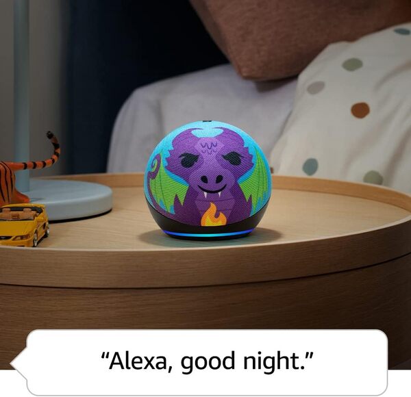 Amazon Echo Dot Kids 5th Gen Dragon smart speaker - British product