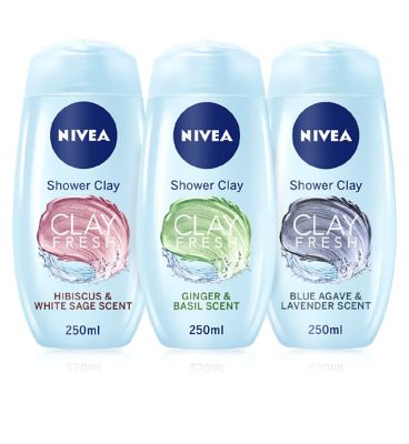 NIVEA Clay Fresh Shower Gel Bundle