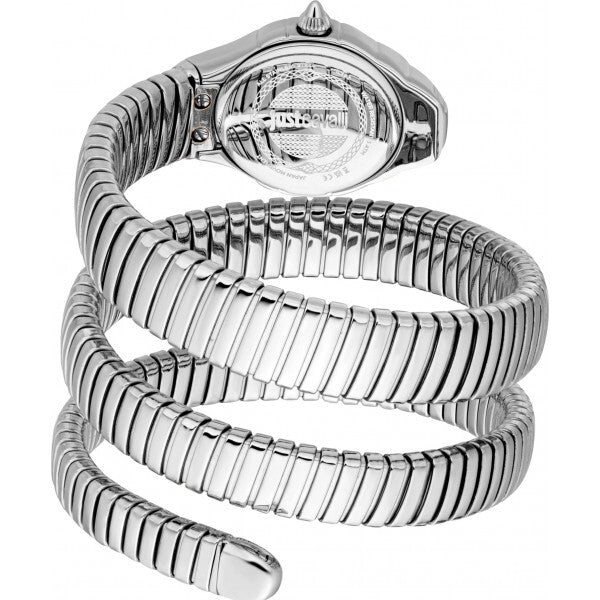 Just Cavalli ladies snake Amanta watch blue stainless steel (British brand)