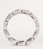 Tom Wood cushion open ring recycled sterling silver, imported from the UK