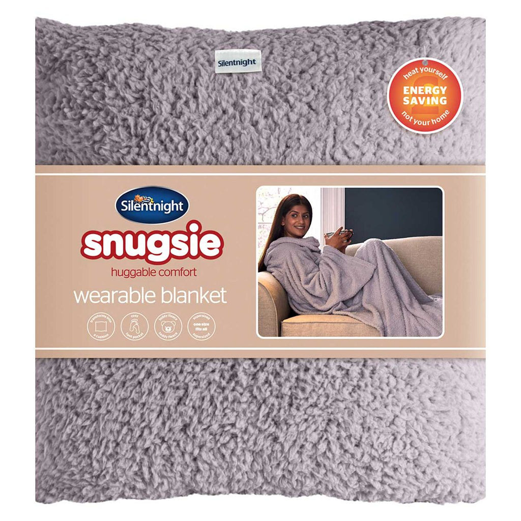 Silentnight Snugsie Wearable Blanket Silver