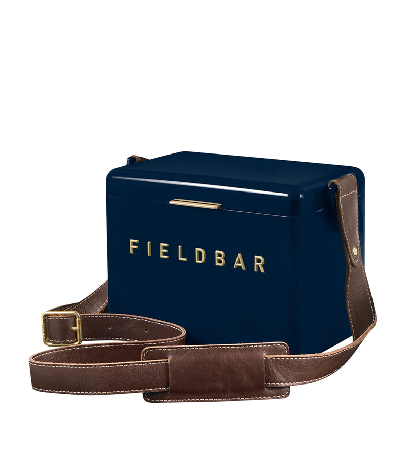 Fieldbar Mini Bar Cooler Box with Leather Sling 4L - British product